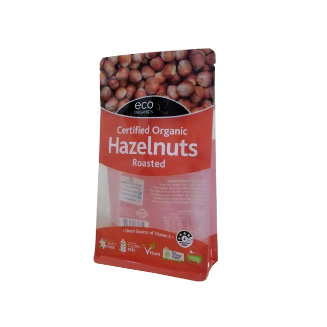 Clear front plastic nuts hazelnuts packaging bag