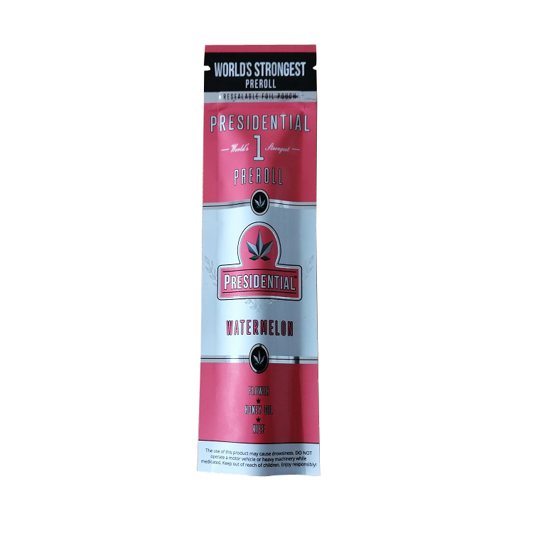 High Barrier resealable cigar blunt wrap packaging foil pouch